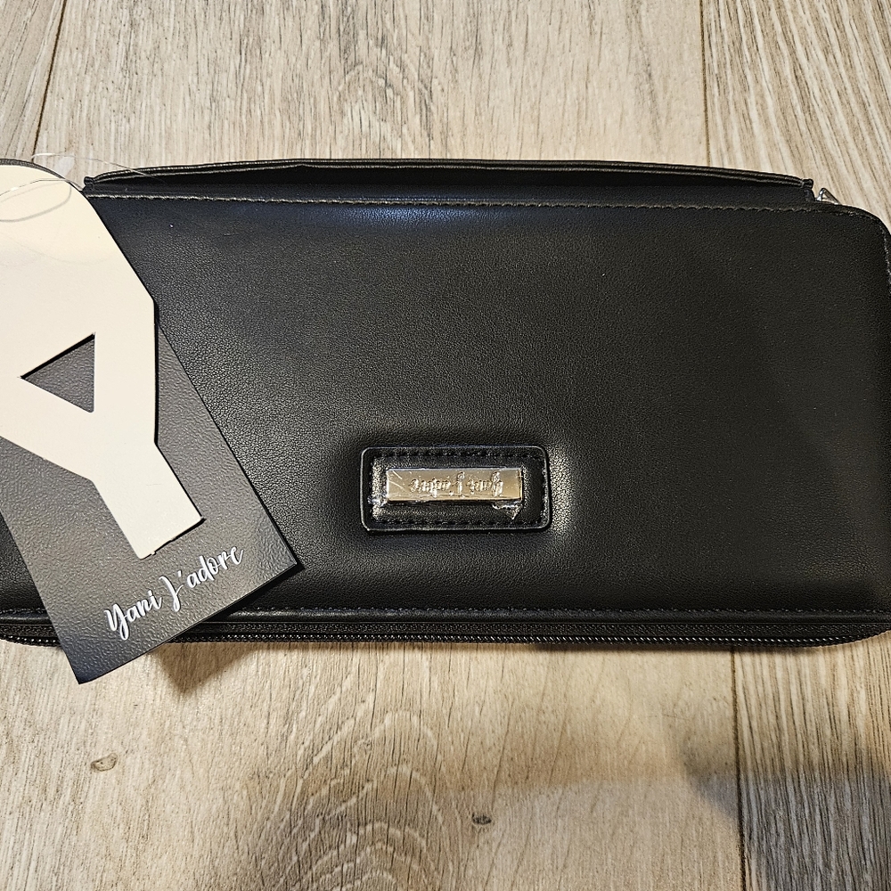 Yani J'adore Midnight Dream Collection Black Wallet NWT